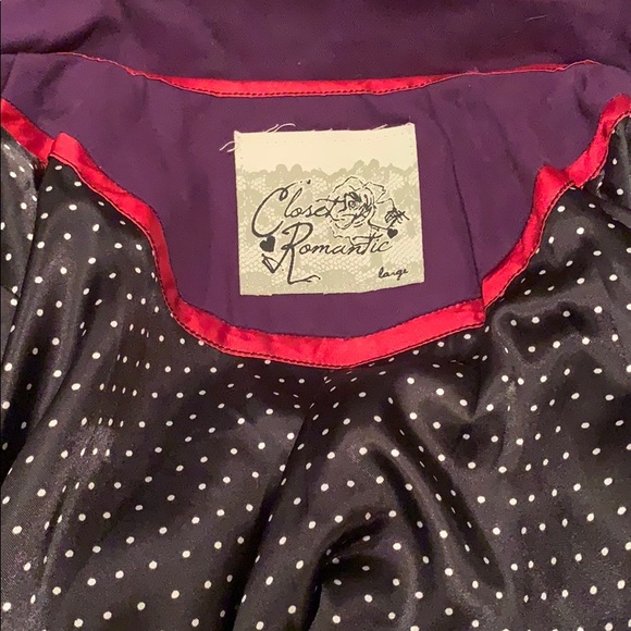 Polka dot button down coat💋 - Picture 8 of 8